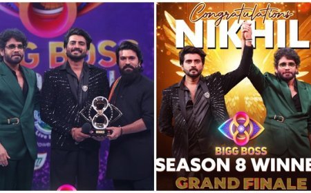 Superstar Ram Charan declared Nikhil Maliyakkal as the winner of Bigg Boss Telugu 8 and gave him the trophy.